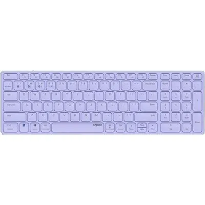 Rapoo E9700M Tastatur RF Wireless + Bluetooth QWERTZ Deutsch Lila (00215396)