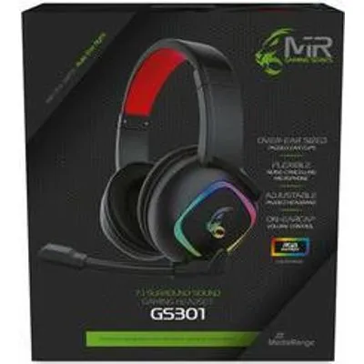 MediaRange MRGS301 Kopfhörer & Headset Kopfband Schwarz - Rot (MRGS301)