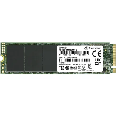 TRANSCEND 500GB M.2 2280PCIe Gen3x4 QLC DRAM-less (TS500GMTE110Q)