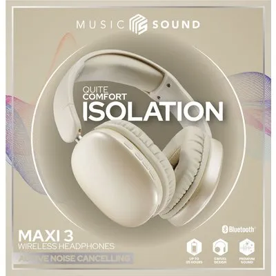 Cellularline Music & Sound Bluetooth Headphone MAXI 3 White (BTHEADBMSMAXI3W)