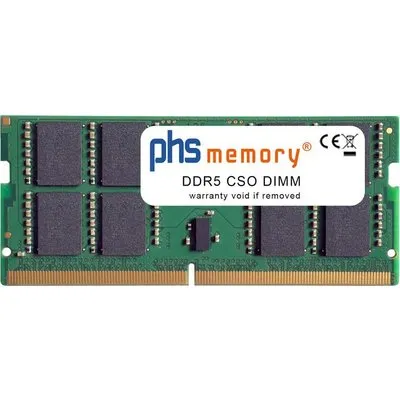 PHS-memory 16GB RAM Speicher basierend auf SAMSUNG - M435R2GA3PB1-CCP DDR5 CSODIMM 6400MHz PC5-51200S 262 Pin SO DIMM 1,1 Volt (SP620308)