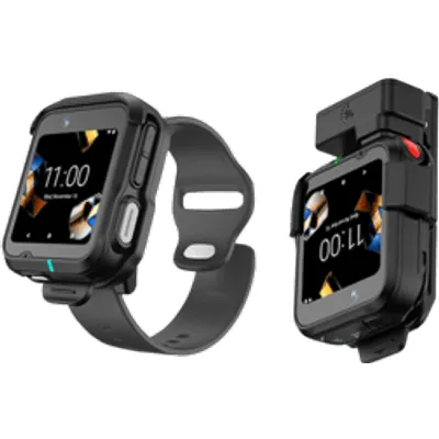 Zebra WS301 Wearable Solution, Wrist Mount, Front- & Seitenkamera, 4GB/64GB, austauschbarer Akku, Android Tragbarer mobiler Computer, 13-MP-Top-Kamera + 5-MP-Frontkamera (120° Sichtfeld), 2' AMOLED-Touchdisplay (460×460), Interactive Sensor Technology, Handgelenk-Montage mit 26-mm-Standardarmband-Kompatibilität, Vibrationsfeedback, Bluetooth 5.3, Wi-Fi 6, NFC (Tap-to-Pair), USB-C (USB 3.1), RAM: 4 GB, Flash: 64 GB, Qualcomm QC2290, Android, wechselbarer 750-mAh-PowerPrecision+-Akku, robustes Design, Schutzklasse IP65 (WS3012-0W304E51EA6)