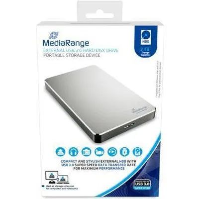 MediaRange MR997 Externe Festplatte 2000 GB Silber (MR997)