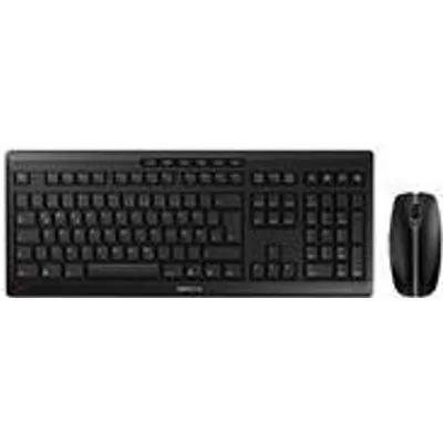CHERRY STREAM DESKTOP - Tastatur-und-Maus-Set - kabellos - 2.4 GHz - US mit Euro-Symbol - Tastenschalter: CHERRY SX - Schwarz