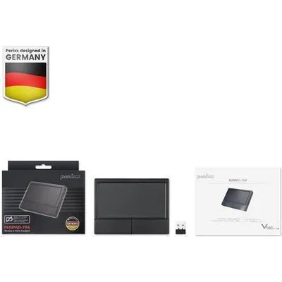 Perixx 11634 - Schwarz - Windows 10,Windows 7,Windows 8 - 120 mm - 90 mm - 18,8 mm - 110 g (PERIPAD-704)