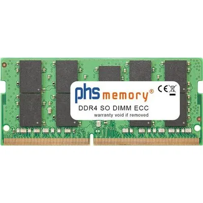 PHS-memory 32GB RAM Speicher basierend auf SAMSUNG - M474A4G43MB1-CTD DDR4 SO DIMM ECC 2666MHz PC4-2666V-P 260 Pin DIMM 1,2 Volt (SP371793)