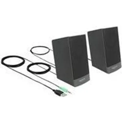 DeLOCK - Lautsprecher - für PC - 3 Watt (Gesamt) - Schwarz (27001)