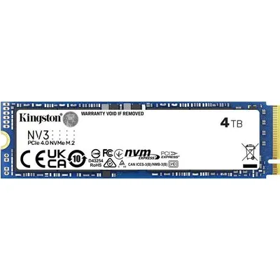 Kingston NV3 - SSD - 4TB - intern - M.2 2280 - PCIe 4,0 x4 (NVMe) (SNV3S/4000G)
