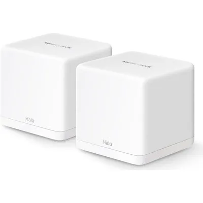 Mercusys HALO H60X Dual-Band (2,4 GHz/5 GHz) Wi-Fi 6 (802.11ax) Weiß 2 Intern (Halo H60X(2-pack))