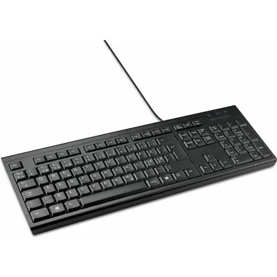 Kensington KB100 EQ - Tastatur - full size - USB - QWERTY - Pan-Nordic - Schwarz - OEM - FSC-zertifizierter Karton (K63727PN)