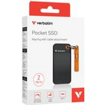 Verbatim Pocket SSD USB 3.2 2TB Black/Orange 32197 (32197)