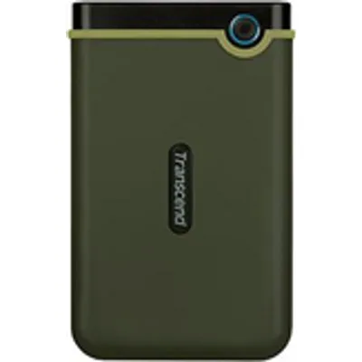 Transcend StoreJet 25M3 - Festplatte - 2TB - extern (tragbar) - 2.5 (6,4 cm) - USB 3,1 Gen 1 - 256-Bit-AES - Military Green (TS2TSJ25M3G)