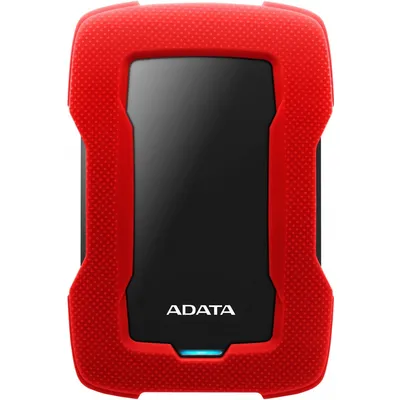 ADATA HD330 - Festplatte - 2TB - extern (tragbar) - USB 3,1 - 256-Bit-AES - Rot (AHD330-2TU31-CRD)