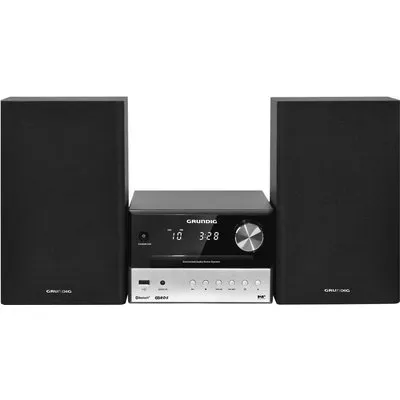 Grundig CMS 3000 BT DAB+ Heim-Audio-Mikrosystem 30W Schwarz - Silber (GLR7640)