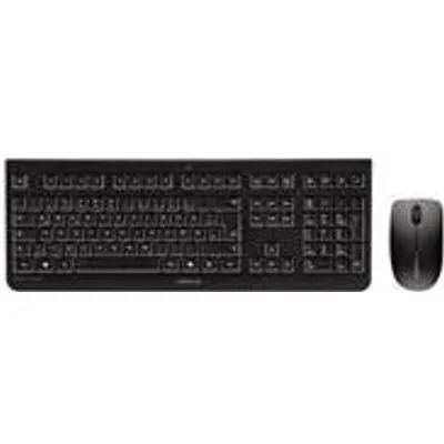 CHERRY DW 3000 - Tastatur-und-Maus-Set - kabellos - 2.4 GHz - Englisch (USA) mit EURO-Symbol - Schwarz