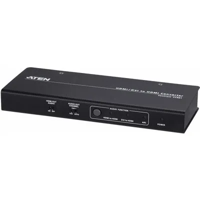 Aten 4K HDMI/DVI zu HDMI Konverter mit Audio De-Embedder - 3840 x 2160 Pixel - AV-Repeater - 3 m - Verkabelt - 3D - HDCP (VC881-AT-G)