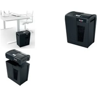 REXEL Aktenvernichter Secure X10, Partikel 4 x 40 mm,schwarz Schnittleistung: 10 Blatt, Auffangvolumen: 18 Liter, - 1 Stück (2020124EU)