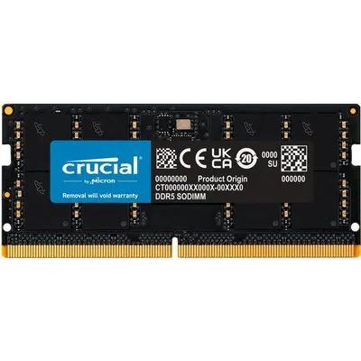 Crucial - DDR5 - Modul - 32 GB - SO DIMM 262-PIN - 5600 MHz / PC5-44800 - CL46 - 1.1 V - non-ECC (CT32G56C46S5)