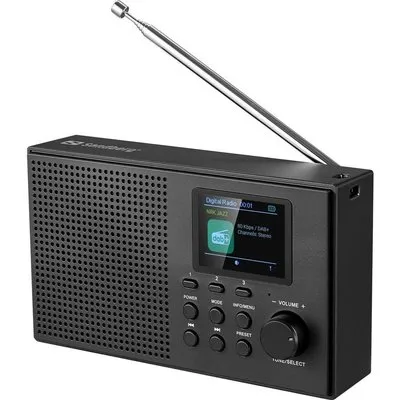 Sandberg Speaker Radio DAB+BT Recharge 421-39 tragbar DAB+/FM 3W Schwarz