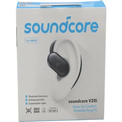 Anker Soundcore V20i Open-Ear True Wireless Ohrhörer schwarz Bluetooth 5.4 IP55 36 Std.