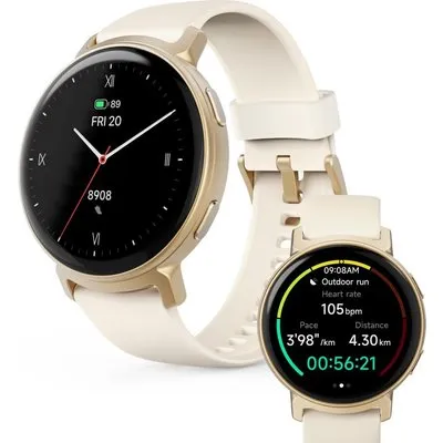 Hama Smartwatch Arion GPS AMOLED 43 mm 1.32 IP68 Telefonfunktion Gold