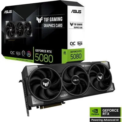ASUS TUF Gaming GeForce RTX 5080 OC Edition 16 GB GDDR7 Grafikkarte PCI-E 5.0 (90YV0M30-M0NA00)