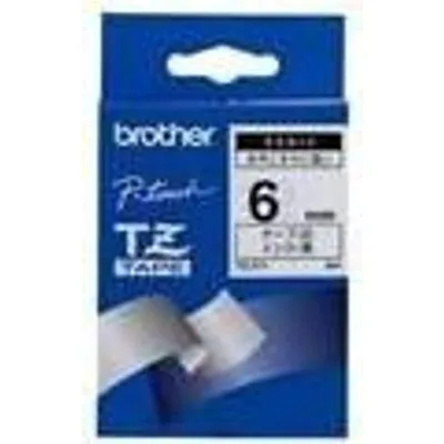 Brother TZ211 - Schwarz auf Weiß - Rolle (0,6 cm x 8 m) 1 Stck. Druckerband - für P-Touch PT-1080, 1090, 1230, 1290, 18, 2030, 2430, 2730, 3600, 7100, 9700, 9800, PT-GL-200 (TZ-211)