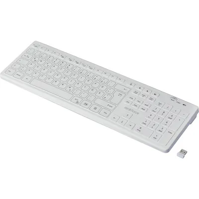 Renkforce RF-WRK-300 Kabellos Hygiene-Tastatur Deutsch QWERTZ Windows Weiß matt (RF-6304712)