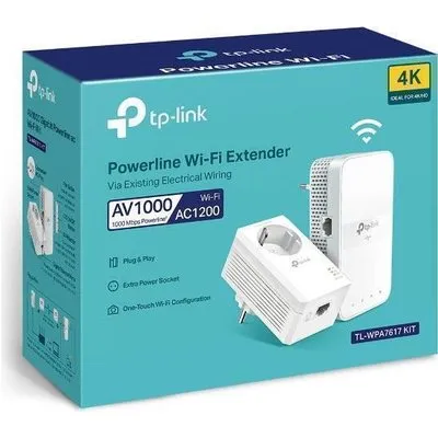 TP-LINK TL-WPA7619 KIT - 1000 Mbit/s - IEEE 1901,IEEE 802.3,IEEE 802.3ab,IEEE 802.3u - Gigabit Ethernet - Wi-Fi 5 (802.11ac) - 802.11a,802.11b,802.11g,Wi-Fi 4 (802.11n),Wi-Fi 5 (802.11ac) - HomePlug AV2 (TL-WPA7619 kit(DE))