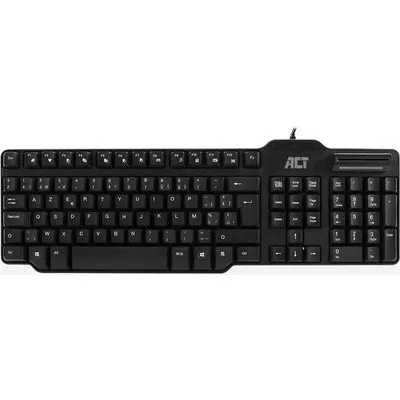 ACT AC5475 Tastatur USB AZERTY Belgisch Schwarz (AC5475)