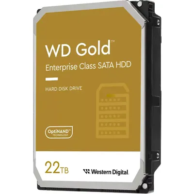Western Digital WD Gold WD221KRYZ - Festplatte - Enterprise - 22 TB - intern - 3.5 (8.9 cm) - SATA 6Gb/s - 7200 U/min - Puffer: 512 MB (WD221KRYZ)