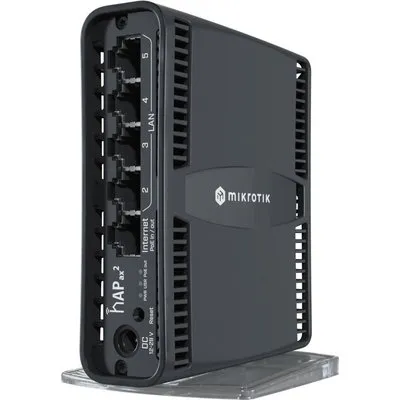 MikroTik hAP ax² - Wireless Router 4-Port-Switch - 1GbE - Wi-Fi 6 - Dual-Band - wandmontierbar (C52IG-5HAXD2HAXD-TC)
