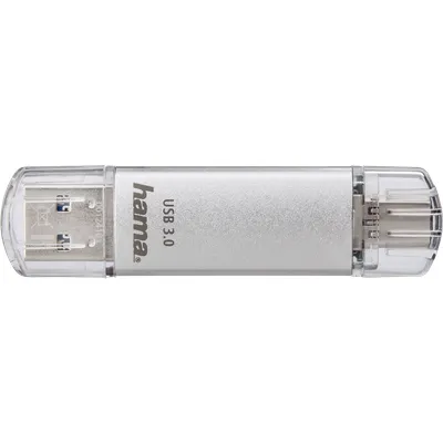 Hama C-Laeta USB-Stick 256 GB USB Type-A / USB Type-C 3.2 Gen 1 (3.1 Gen 1) Silber (00181075)