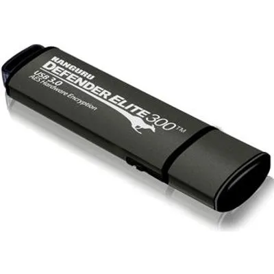 Kanguru Defender Elite300 - 64GB USB-Stick USB Typ-A 3.2 Gen 1 (3.1 Gen 1) Schwarz - Grau (KDFE300-64G)