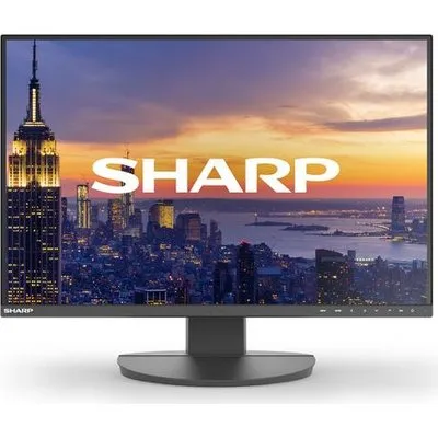 Sharp MultiSync EA242W 24 WUXGA IPS-Monitor 1920x1200 HDMI DP USB-C höhenverstellbar Schwarz