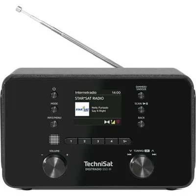 TechniSat DigitRadio 550 IR DAB+ FM Internet-Radio mit Bluetooth WLAN Schwarz