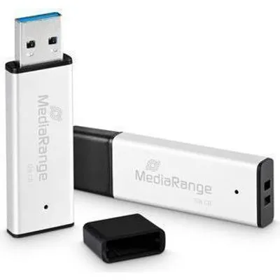 MediaRange MR1902 USB-Stick 128 GB USB Typ-A 3.0 Schwarz - Silber (MR1902)