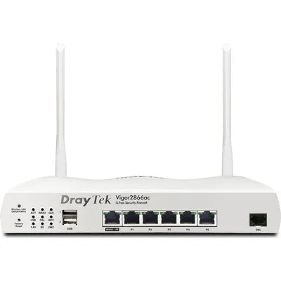 DrayTek Vigor 2866Vac Dual-WAN VoIP-Router G.Fast/DSL & Wi-Fi 5 (V2866VAX-DE-AT-CH)