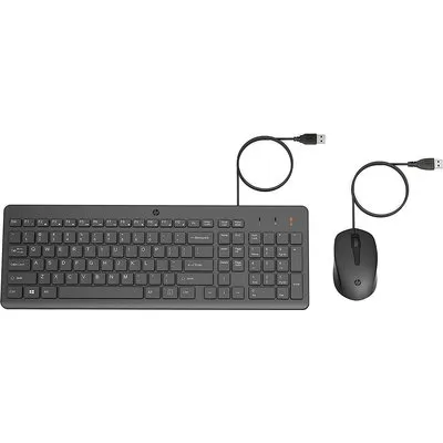 HP 150 - Tastatur-und-Maus-Set - USB - QWERTY - Englisch - Schwarz - für HP 21, 27, Laptop 14, 15, 15s, Pavilion Laptop 15 (240J7AA#ABB)