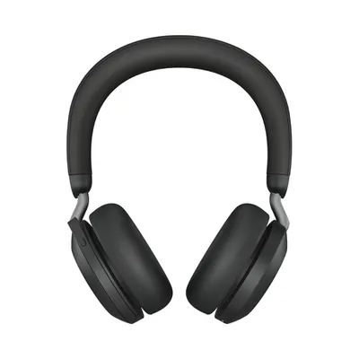 GN Jabra Jabra Evolve2 75 - Headset - On-Ear - Bluetooth - kabellos, kabelgebunden - aktive Rauschunterdrückung - USB-C - Geräuschisolierung - (schwarz, Link380a, MS) (27599-999-899)