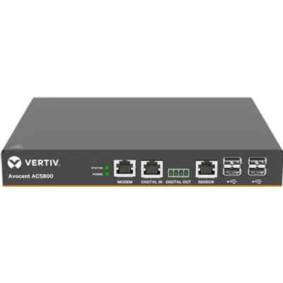 Vertiv Avocent ACS 800 Serial Console ACS804MEAC - Konsolenserver - 4 Anschlüsse - 1GbE, RS-232, RS-422, RS-485 - Analogsteckplätze: 1 - 1U (ACS804MEAC-404)
