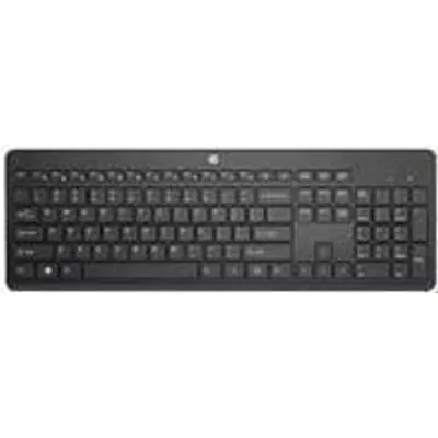 HP 230 Wireless-Tastatur - Full-size (100%) - RF Wireless - Membran Key Switch - Schwarz (3L1E7AA#ABD)
