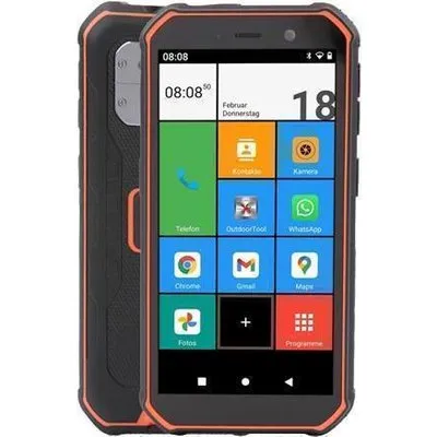 Olympia TREK 14 cm (5.5 ) Dual-SIM Android 10.0 4G USB Typ-C 3 GB 32 GB 5000 mAh Schwarz - Orange (2288)