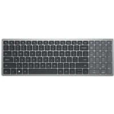 Dell KB740 - Tastatur - compact, multi device - kabellos - 2.4 GHz, Bluetooth 5.0 - QWERTZ - Deutsch - Titan Gray - mit 3 Jahre Erweiterter Austausch-Service am nächsten Arbeitstag