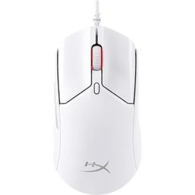 HP Inc. HyperX Pulsefire Haste 2 - Maus - optisch - 6 Tasten - kabelgebunden - weiß (6N0A8AA)