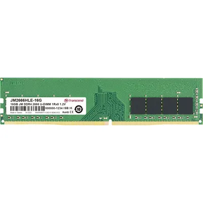 Transcend JetRam JM2666HLE-16G Speichermodul 16 GB 1 x 8 GB DDR4 2666 MHz (JM2666HLE-16G)