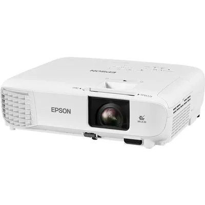 Epson EB-W49 - 3-LCD-Projektor - tragbar - 3800 lm (weiß) - 3800 lm (Farbe) - WXGA (1280 x 800) - 16:10 - LAN - weiß (V11H983040)