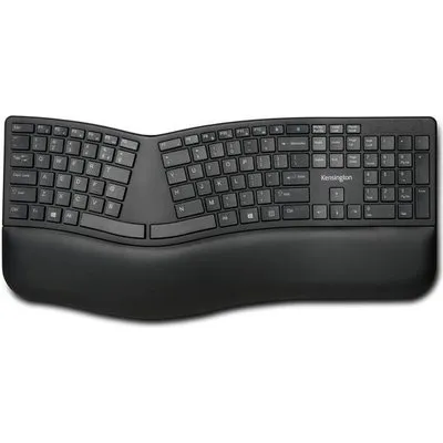 Kensington Pro Fit Ergo Wireless Keyboard - Tastatur - kabellos - 2.4 GHz, Bluetooth 4.0 - Deutsch - Schwarz