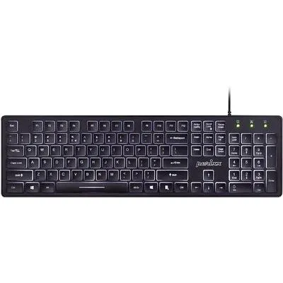 Perixx PERIBOARD-317 DE B Funk Tastatur Deutsch, QWERTZ Schwarz Beleuchtet (PERIBOARD-317 DE B)
