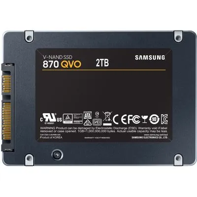 Samsung SSD 2TB 2.5 (6.3cm) SATAIII 870 QVO (MZ-77Q2T0BW)
